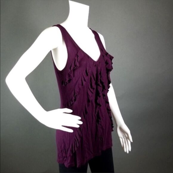 β¨Β EXPRESS Magenta RuffleβTank Topββ¨ - Picture 1 of 5